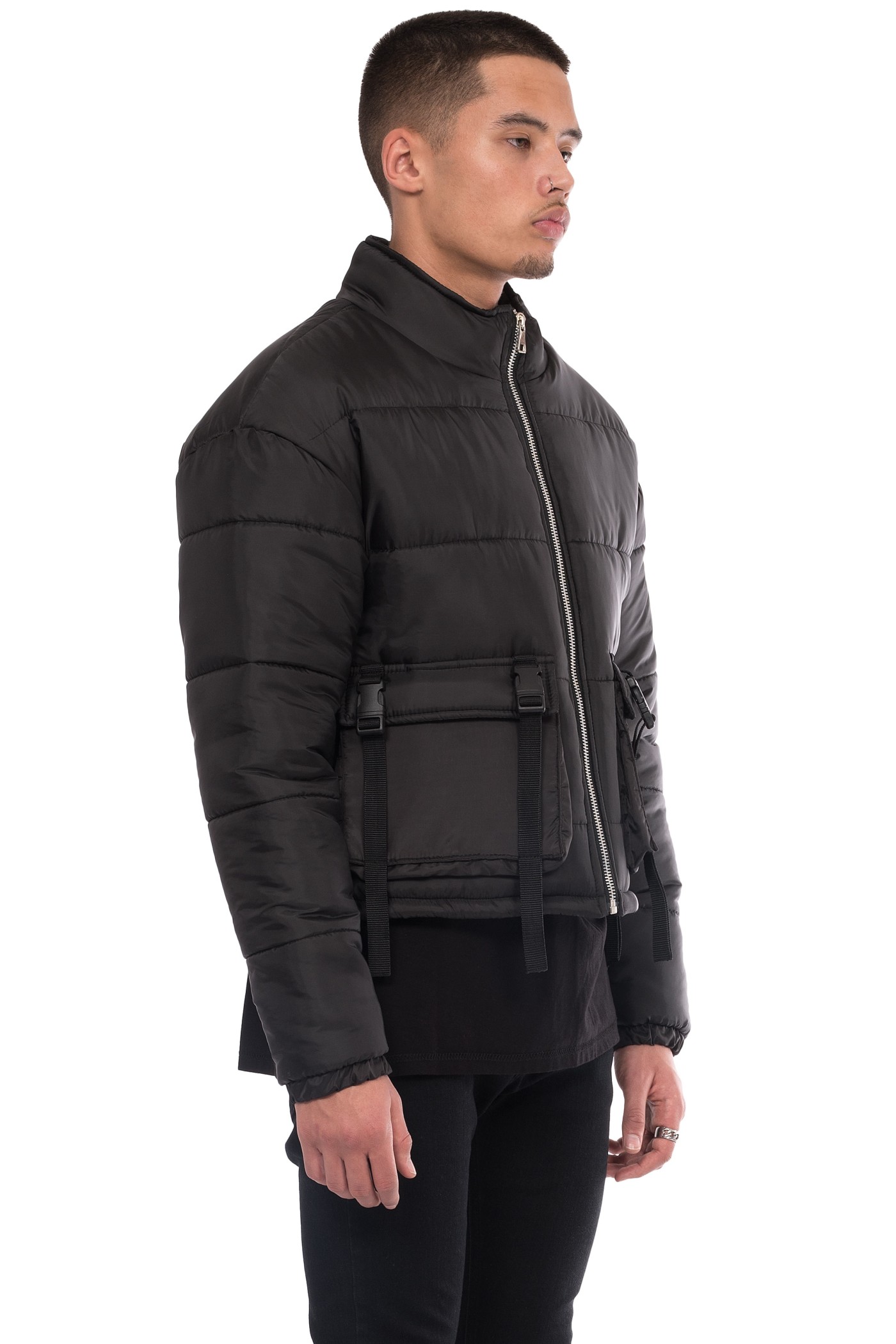 Puffa Jacket - Matte Black