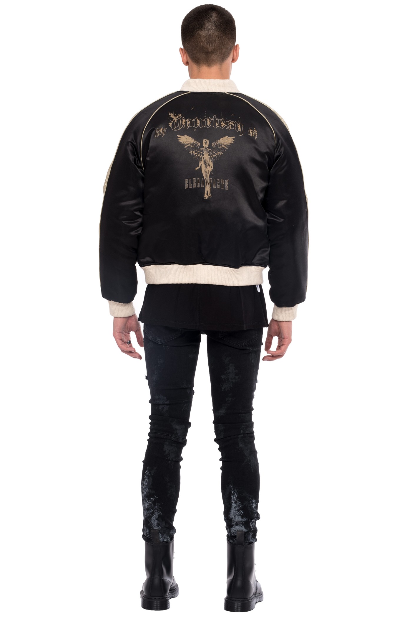 Destroyer Paint Jeans - Black Denim